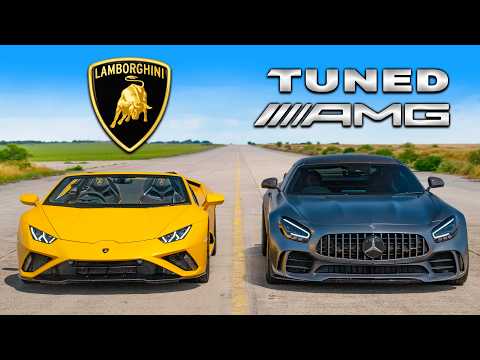 AMG GT R modif v Lambo Huracan: DRAG RACE
