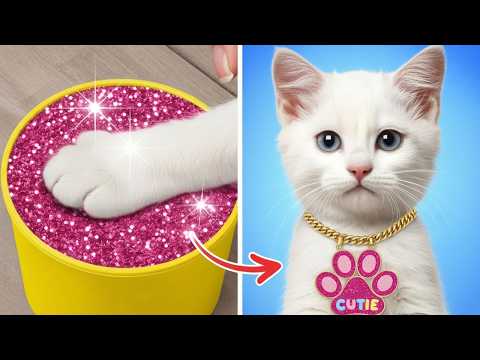 Transformasi Gadis Kucing | Trik Rias Wajah Lucu & Ide DIY #wowcube