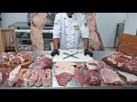 Desossando boi Angus