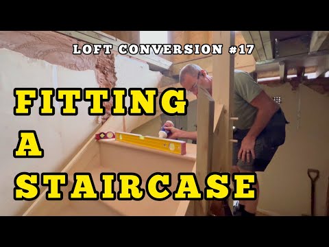 Fitting the loft staircase. #stairs #lofts #howto