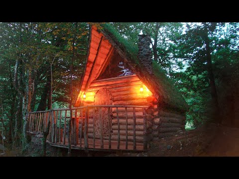 Construction of a log house. I build alone
