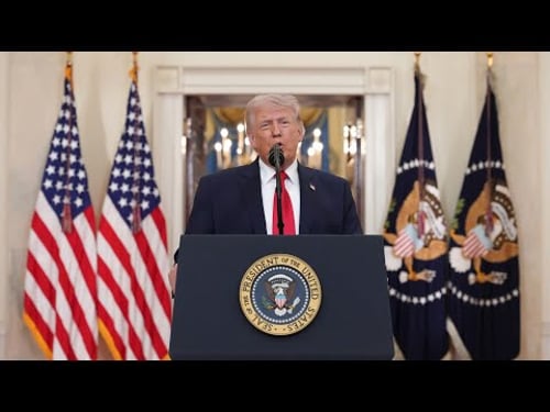 Watch Pres. Trump's full address on Iran from the White House