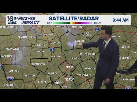 Snow showers are creeping into Central Georgia this Saturday morning. (Local Weather 1/31/26)