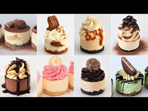 8 NO BAKE Mini Cheesecake recipes Quick and Easy Dessert