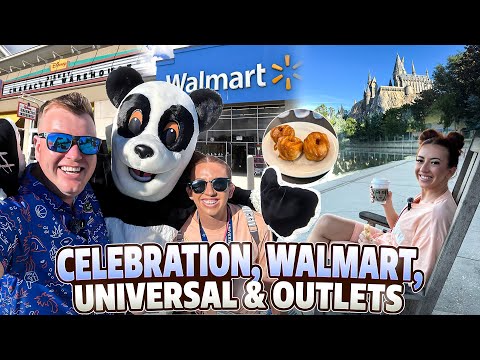 DAY 1 in ORLANDO Florida! 🌴 Universal Studios, Disney Springs, Walmart & Outlets Shopping Vlog 2025