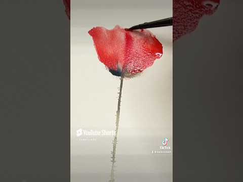 Get started in Watercolour TRY painting these Simple Poppies #Watercolour #Watercolour flowers