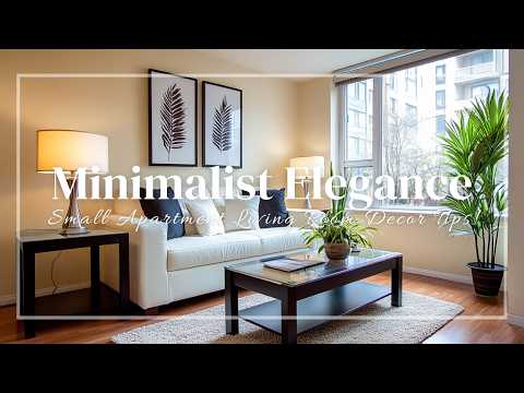 Minimalist Elegance: Small Apartment Living Room Decor Tips!