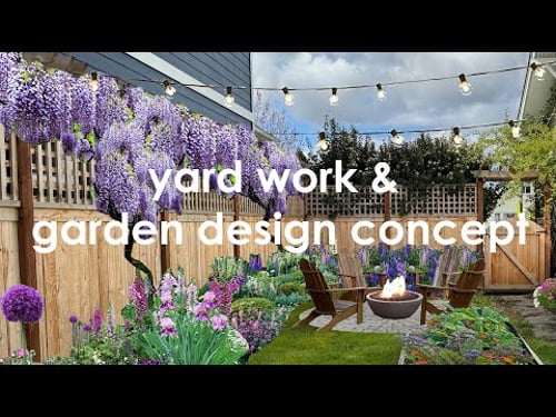 Yard Work & Garden Design Concept