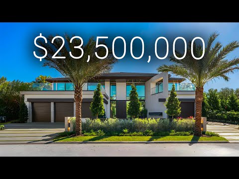 INSIDE a $23,500,000 Mansion in THE EXCLUSIVE Royal Palm Yacht & Country Club in Boca Raton