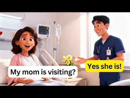 10 Easy English Conversations for Hospital Visits | Real Life Dialogues A1-A2