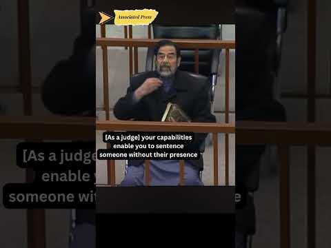 Rare Footage of Saddam Hussein in Court