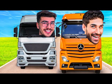 تراک سیمولیتور با کیاسری 😂 جاده رو به گند کشیدیم ☠️🚚