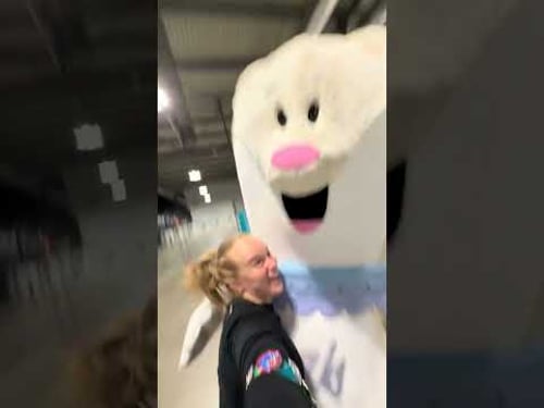 Tina on a side quest with Team Canada! 👯♀️💪 #MilanoCortina2026 #IceHockey