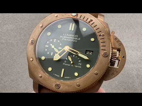 Panerai Luminor Submersible Bronzo PAM00507 - 47mm Bronze Case / Green Dial Watch Review
