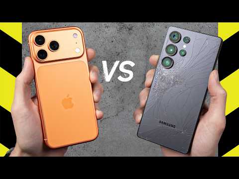 iPhone 17 Pro Max vs. Galaxy S25 Ultra Drop Test!