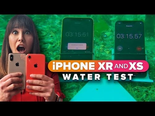 iPhone XR and XS extreme water test