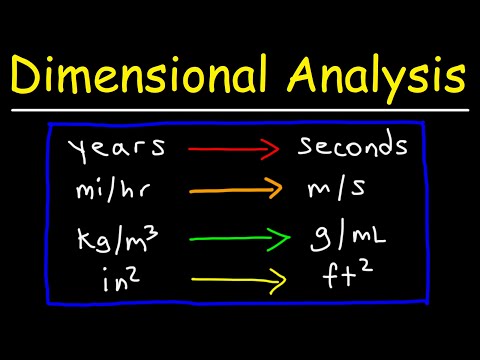 Dimensional Analysis