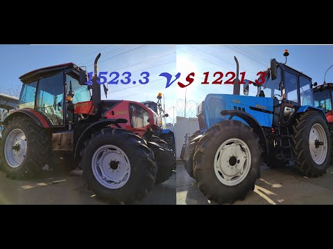 Сравнение тракторов Беларус 1221 и 1523.