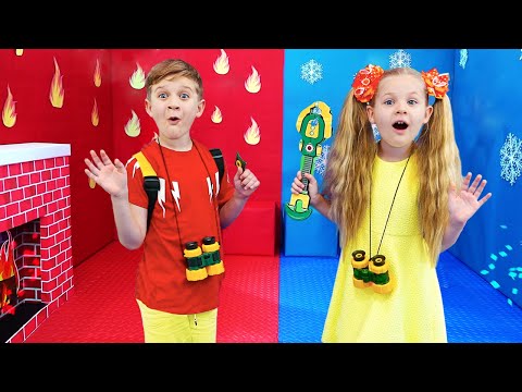 Диана и Рома 100 кнопок Челлендж и другие Приключенческие истории