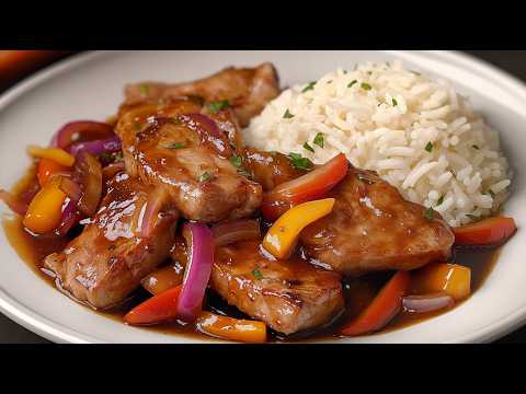 ❗️This pork with rice recipe is so delicious! I make it over and over again!