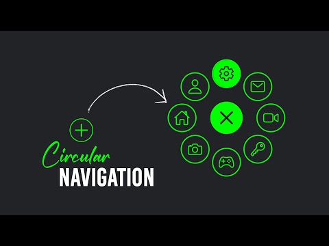 Circular Navigation using CSS & Javascript