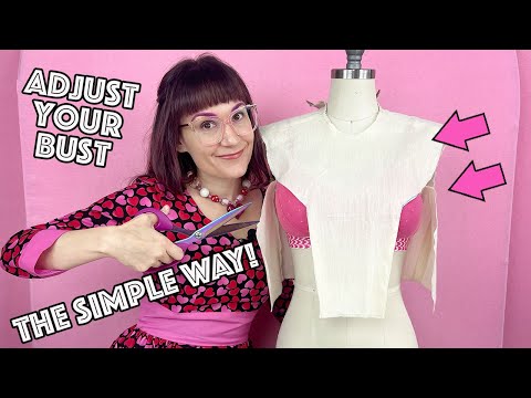 The Simple Way To Adjust The Bust (Full Bust Adjustment) On Any Sewing Pattern!