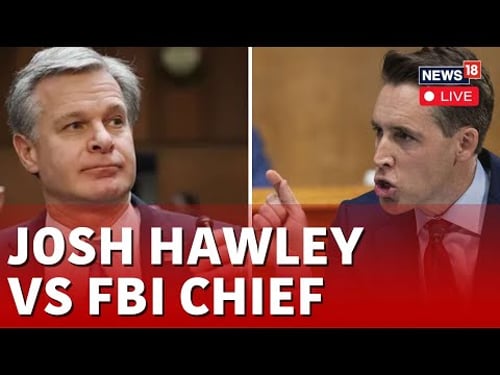 U.S. News Live | Senator Josh Hawley Slams FBI Director Christopher Wray | US House Live | N18L