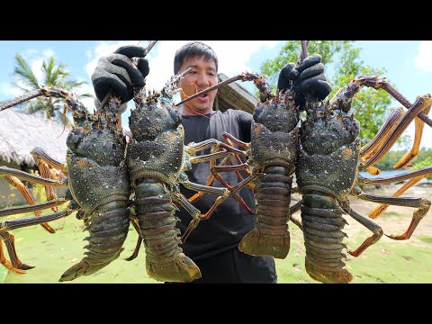 瓦努阿图(荒岛版)第6集:荒岛挑战48小时!零距离同游濒危儒艮+狂抓巨型龙虾!#荒岛探索 #赶海 #抓螃蟹 #潜水 #ocean #underwater