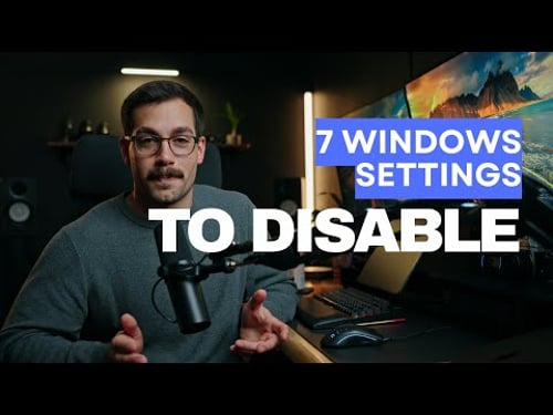 7 Windows Settings I Disable on Every Computer I Touch