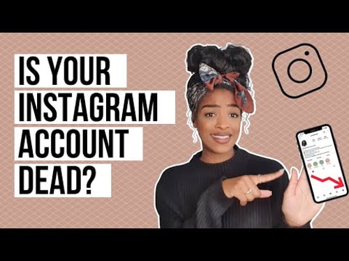 HOW TO FIX A DEAD INSTAGRAM ACCOUNT | The real reason why your Instagram account isn't growing