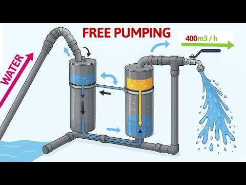 How to Make a Water Pump WITHOUT ELECTRICITY🚱⚡ with PVC Pipes