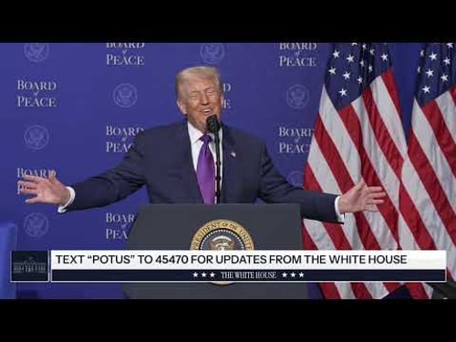 President Trump Participates in the Board of Peace Event