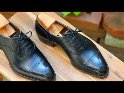 Making Cap Toe Oxford Shoes