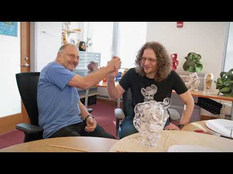 Curve-creased origami artists and father-son team Erik & Martin Demaine