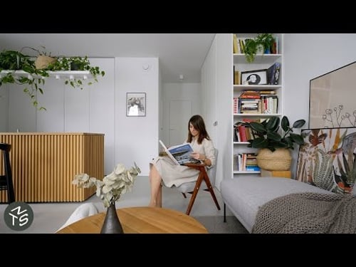 NEVER TOO SMALL: Polish Architect's Cosy Scandi Style Apartment - 42sqm/452sqft