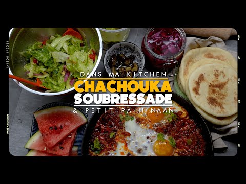 La Chachouka à la Soubressade avec son Petit Pain NAAN. Un repas complet pour 5 euros par personne.