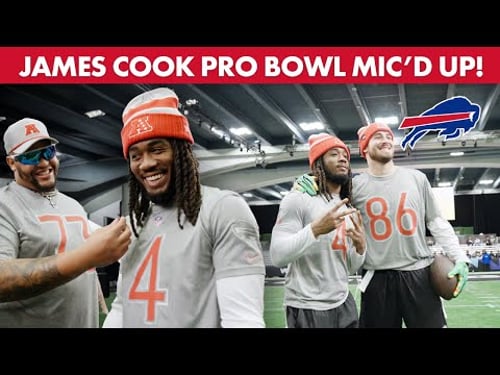 James Cook Mic'd Up For 2026 Pro Bowl Games With Steve Young & Michael Vick! | Buffalo Bills