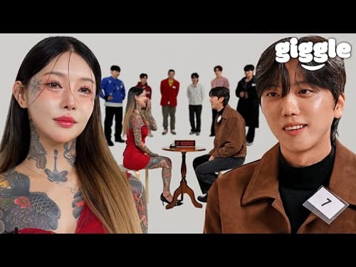 Beautiful Girl Covered in Tattoos Blind Dating 7 Handsome Guys For the First Time..!!