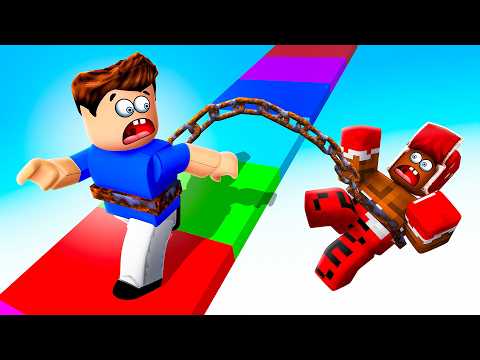 😱 МЕНЯ ПРИКОВАЛИ К ДРУГУ ЦЕПЬЮ! ЭТО СЛОЖНЕЙШЕЕ ИСПЫТАНИЕ В РОБЛОКС!