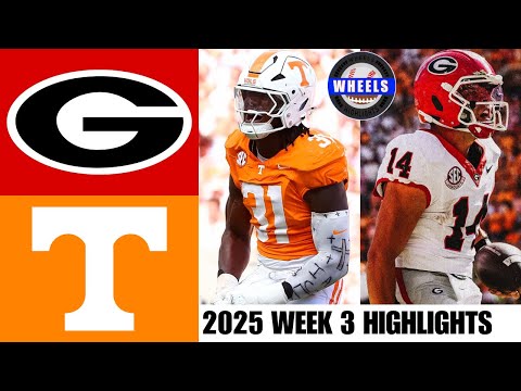 #6 Georgia vs #15 Tennessee (AMAZING GAME!) | Week 3 | 2025 College Football Highlights