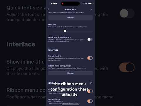 Customizing the Obsidian Ribbon on Mobile #obsidian #mobile