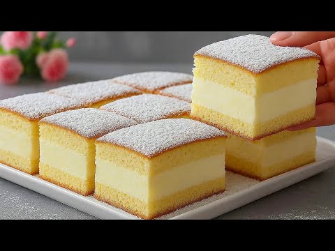 Ein einfacher Sahnetorte in wenigen Minuten! Super cremig und feucht!