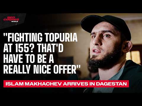 Islam Makhachev FULL SCRUM upon arrival in Dagestan: Ilia Topuria, White House and new weight class