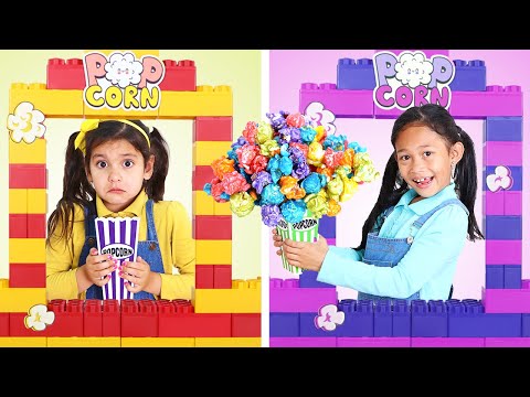 Ellie and Andrea's Rainbow Popcorn Stand Adventure