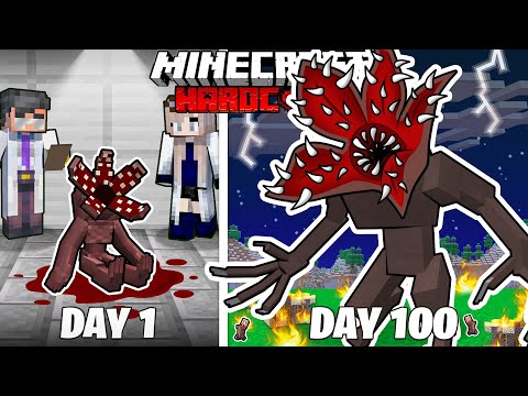 I Survived 100 Days as the DEMOGORGON in HARDCORE Minecraft