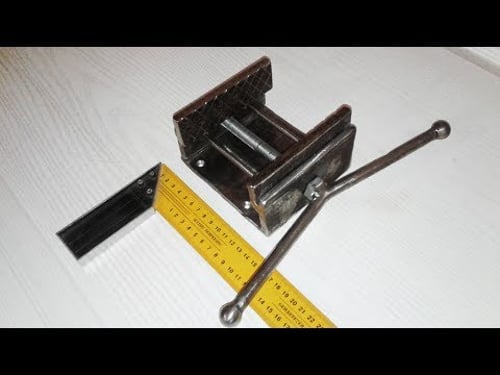 Простые тиски из швеллера, как сделать. Simple vice DIY