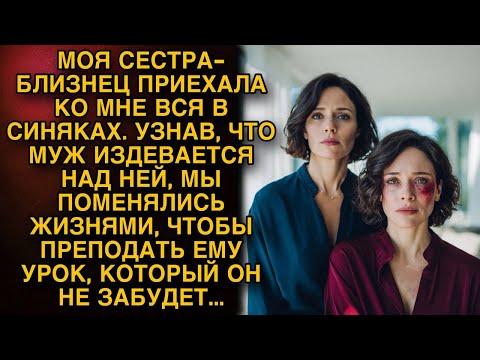 Моя сестра-близнец приехала вся в синяках, мы решили поменяться жизнями, чтобы проучить ее мужа...