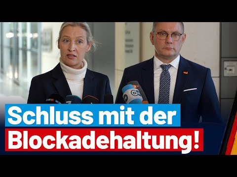 Alice Weidel und Tino Chrupalla zur Ausgrenzung der AfD im Bundestag!