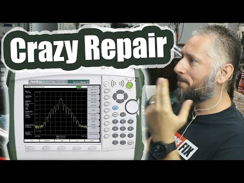 Crazy Repair on this expensive device. 24 broken traces. Anritsu Spectrum Analyzer MS2721B