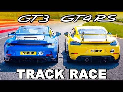 Porsche GT4 RS vs GT3: TRACK RACE